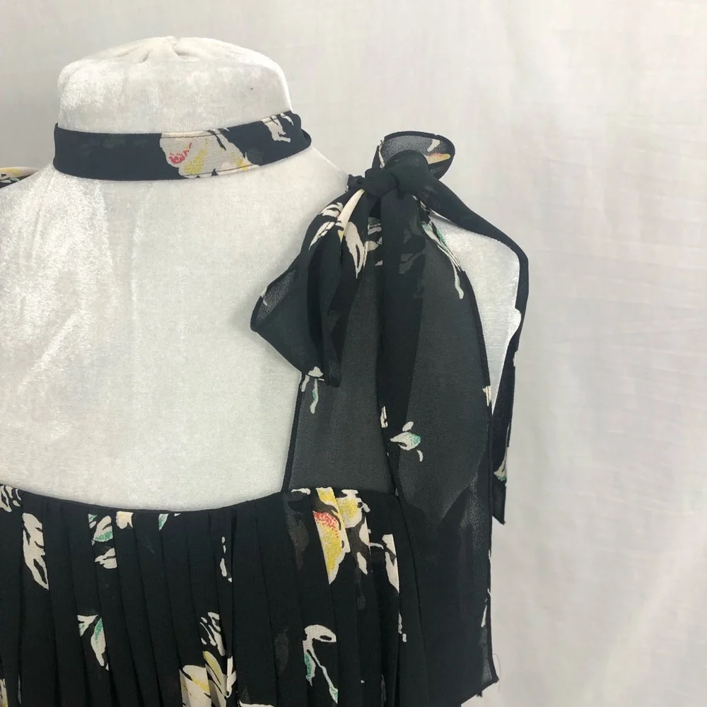 Albert Nipon Dress Vintage Pleated 2 - Picture 3 of 11